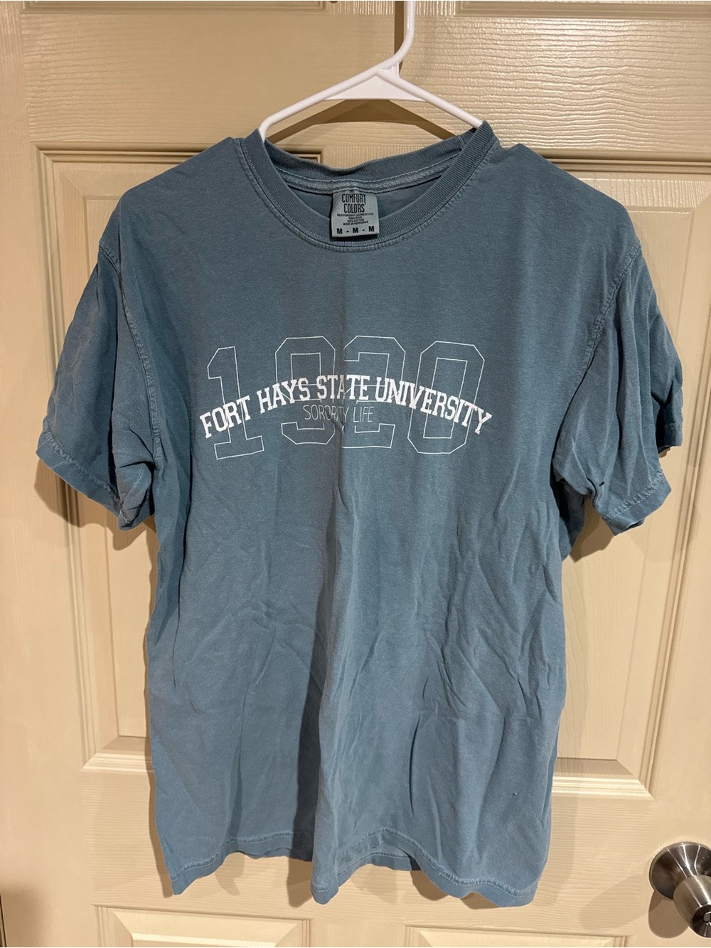 Comfort Colors Fort Hays State University Sorority Life Blue Graphic Tee